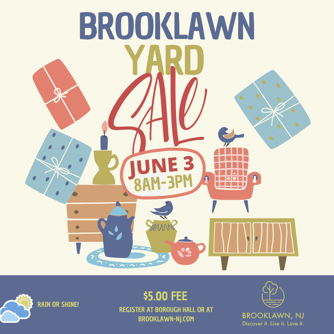 2023 TownWide Yard Sale Participating Homes Brooklawn, NJ